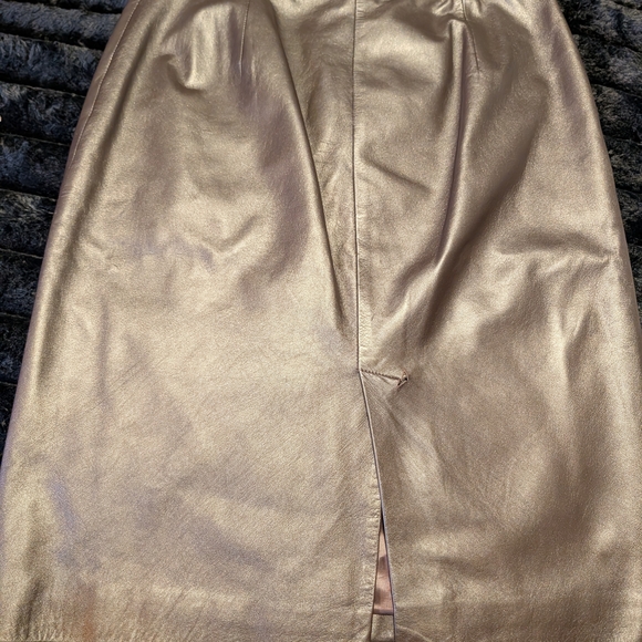 Vintage Italian Leather Skirt 80s | Cerutti 1881 - Picture 5 of 7